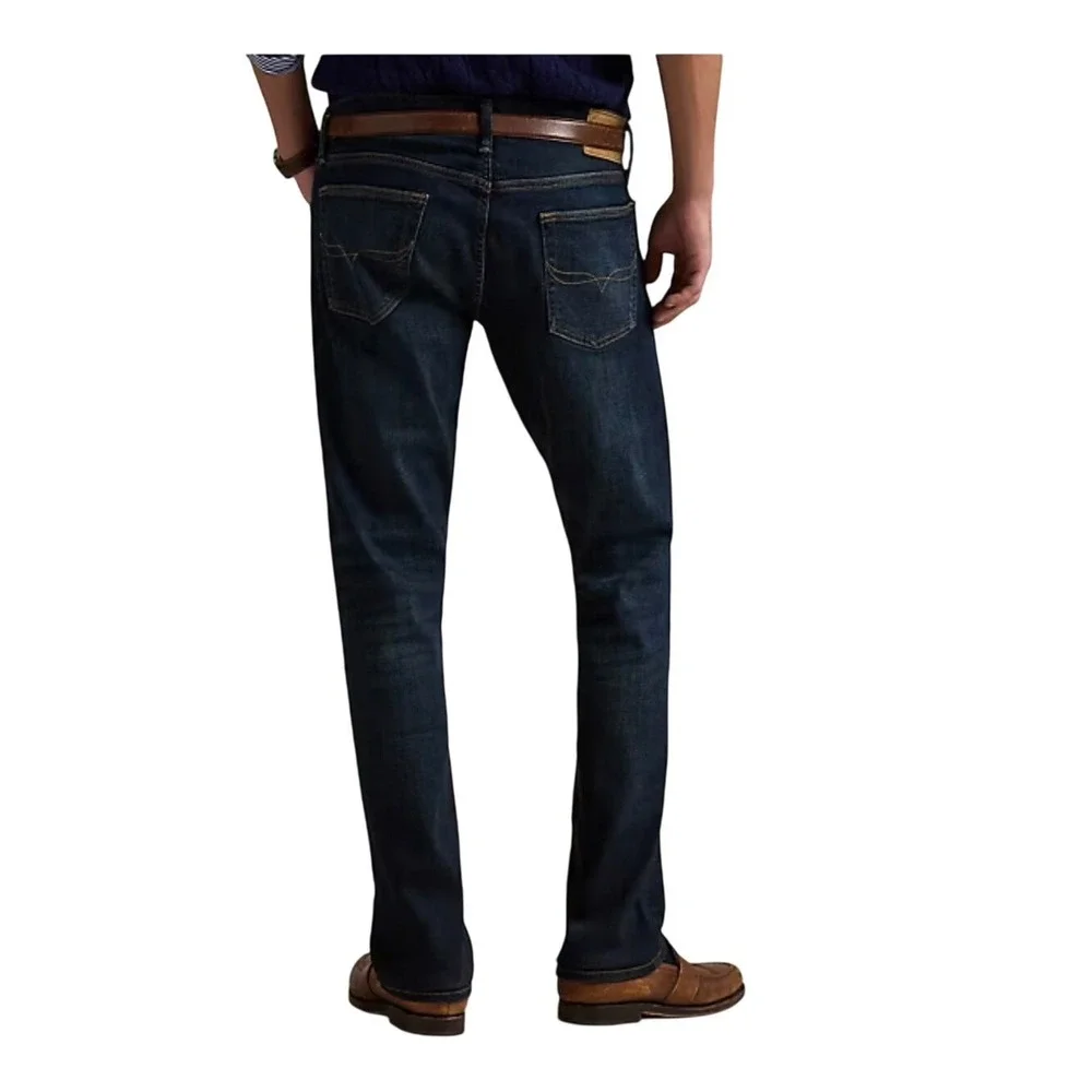 Polo Ralph Lauren Sullivan Slim Jeans Mens 33x30 Dark‎ Wash Blue Denim Pants